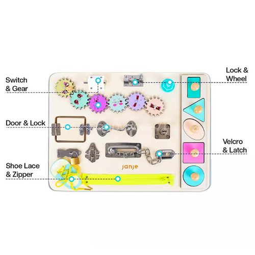 Sensory Toys Activity Board Educational Learning Toys Brain Games Preschool AU