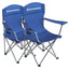 SONGMICS Set of 2 Folding Camping Outdoor Chairs Blue