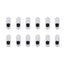12X Rexy Cushion No Show Ankle Socks Medium Non-Slip Breathable WHITE