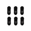 6X Rexy Cushion No Show Ankle Socks Medium Non-Slip Breathable BLACK
