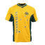 Adults Kids Men's Sports Soccer Rugby Jersy T Shirt Australia Day Polo Souvenir, Gold, XS