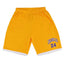 Men's Basketball Sports Shorts Gym Jogging Swim Board Boxing Sweat Casual Pants, Yellow - Los Angeles 24, 3XL