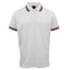 Men's Unisex Polo Shirts Basic Plain Breathable Tops Cotton Cascual Sport Shorts, White, 2XL