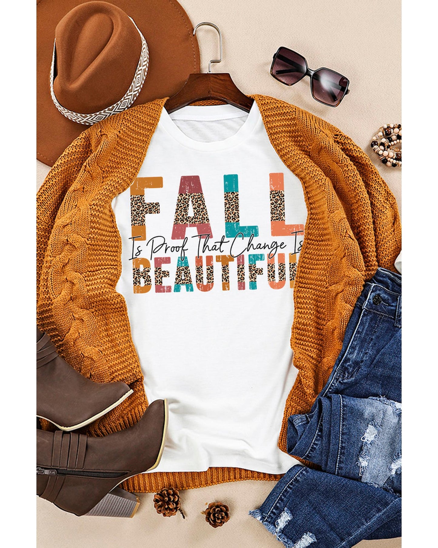 Azura Exchange Leopard Print Short Sleeve T Shirt - S