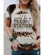 Azura Exchange Graphic Leopard Print T-Shirt - M