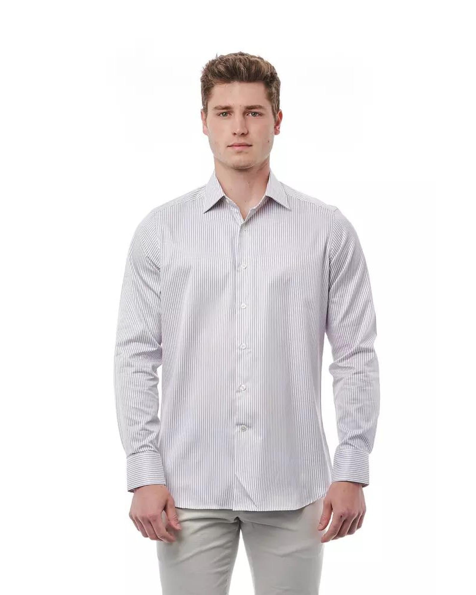 Bagutta Men's White Cotton Shirt - M