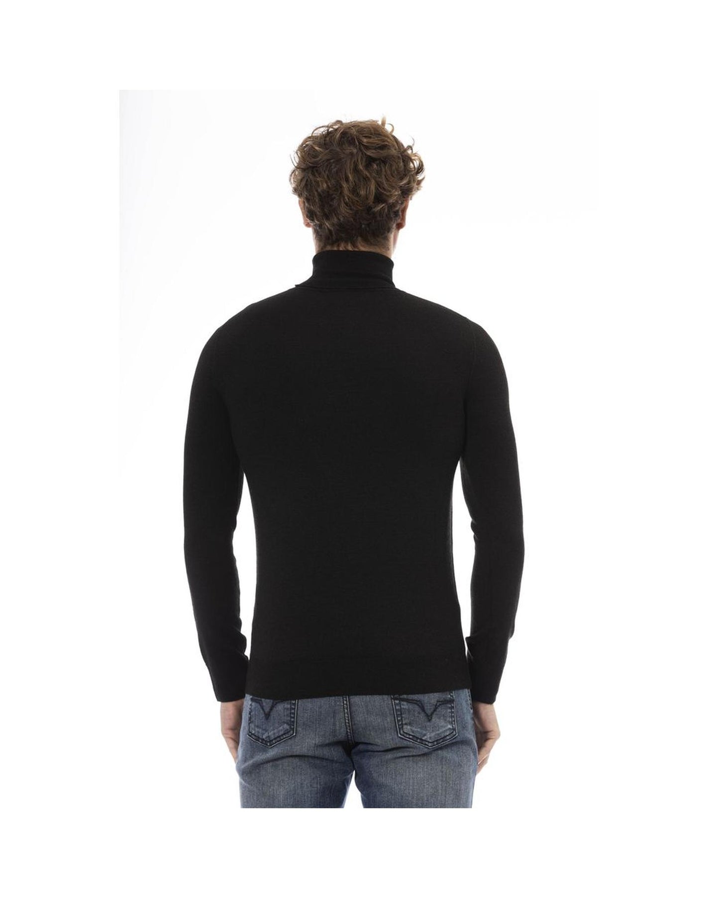 Baldinini Trend Men's Black Wool Sweater - 48 IT