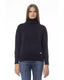 Baldinini Trend Women's Blue Wool Sweater - 44 IT