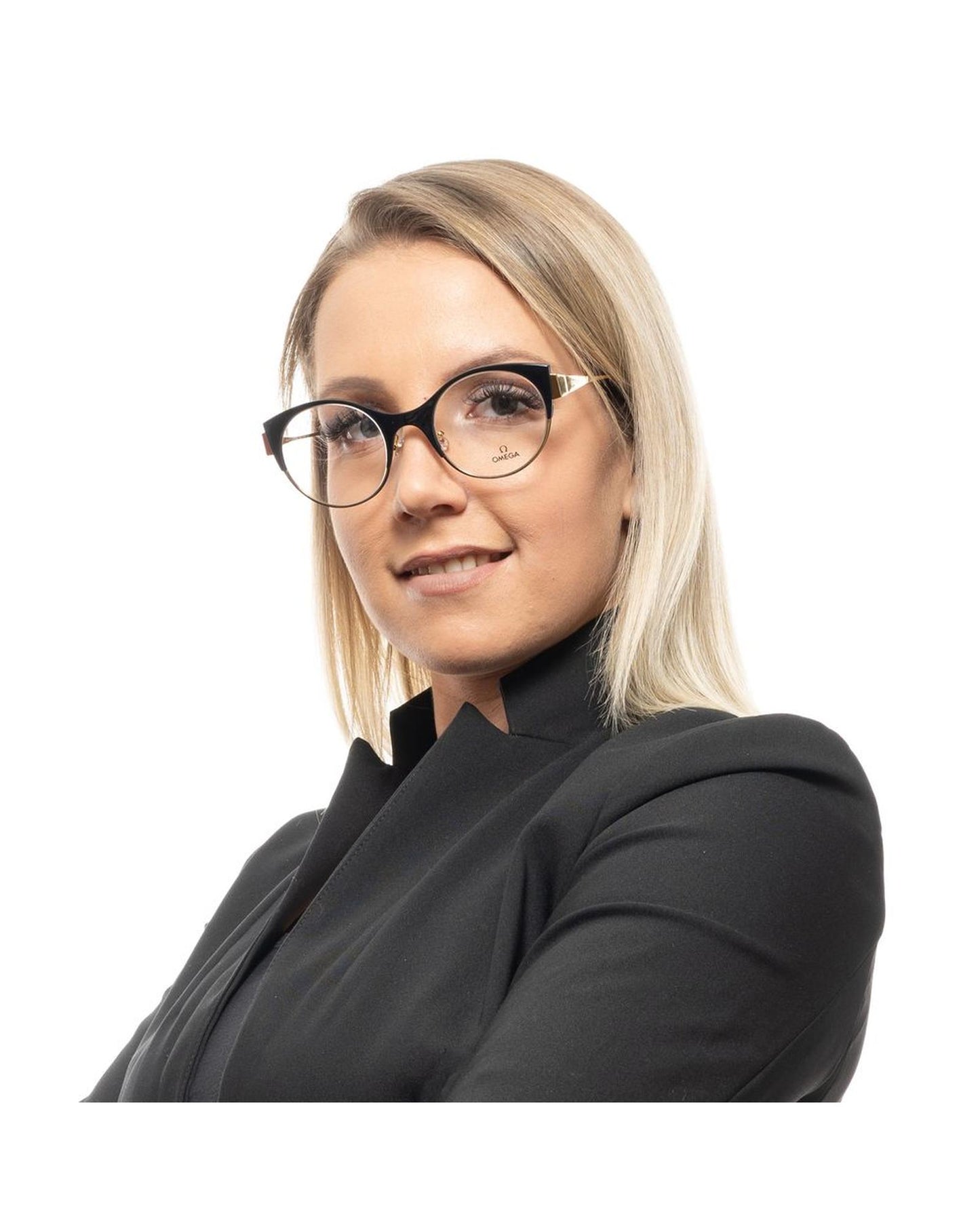 Omega Women's Black Optical Frames - One Size