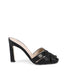 Satin Cross-Strap Stiletto Mules - 36 EU
