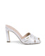 Satin Crossed Strap Mules - 36 EU