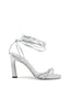 Lace-Up Leather High-Heel Sandal - 38.5 EU
