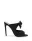 High Heel Mule with Bow Embellishment - 39.5 EU