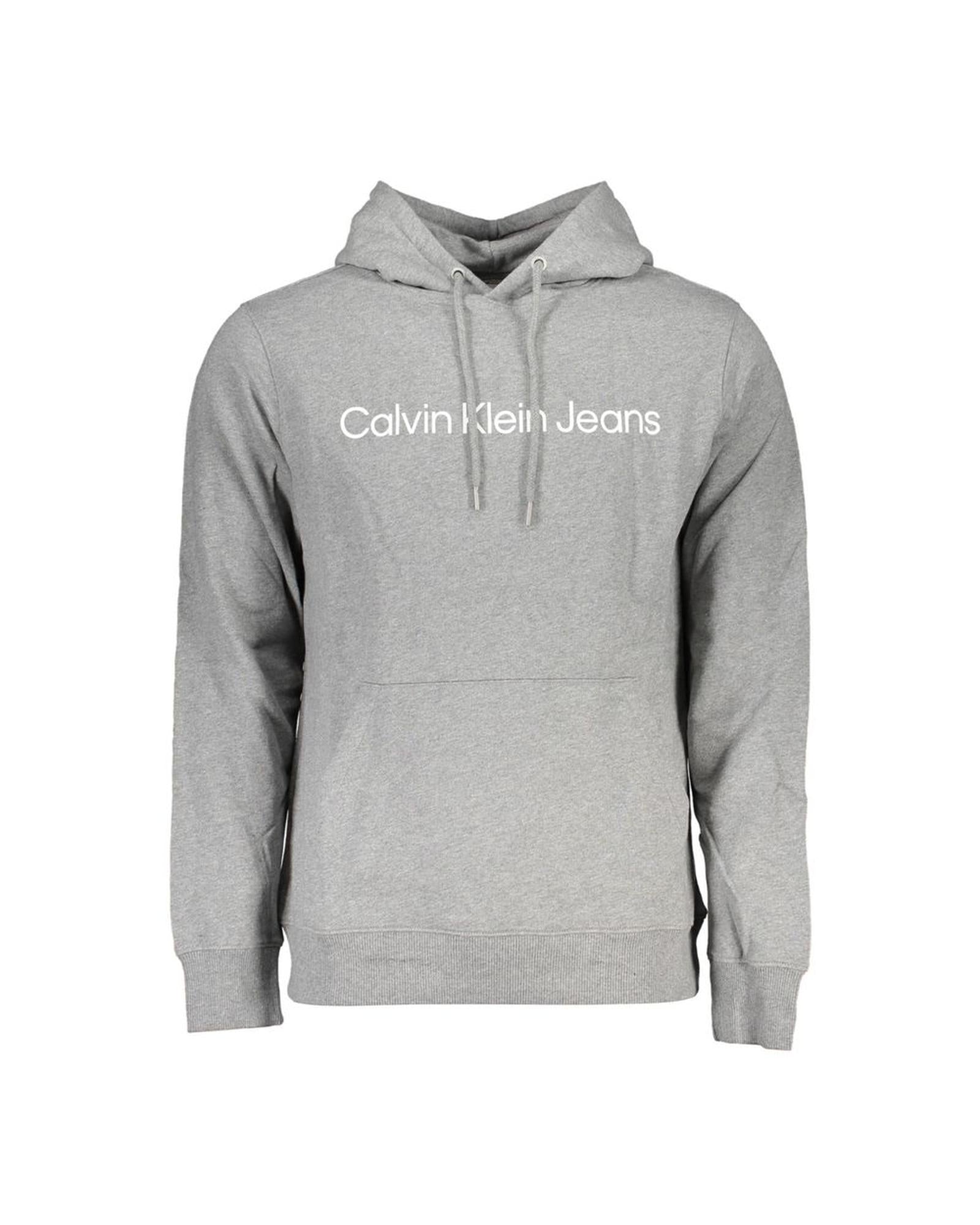 Calvin Klein Men's Gray Cotton Sweater - XL