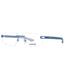 Longines Men's Blue Optical Frames - One Size