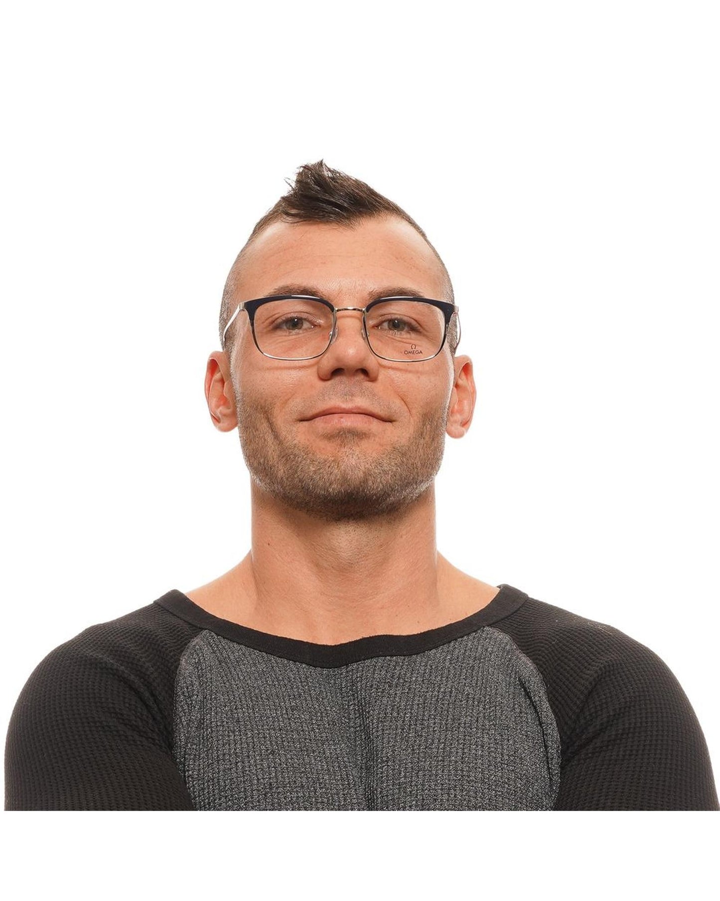 Omega Men's Silver Optical Frames - One Size