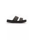 Two-Strap Rhinestone Low Sandal with 3 cm Heel 39 EU Women