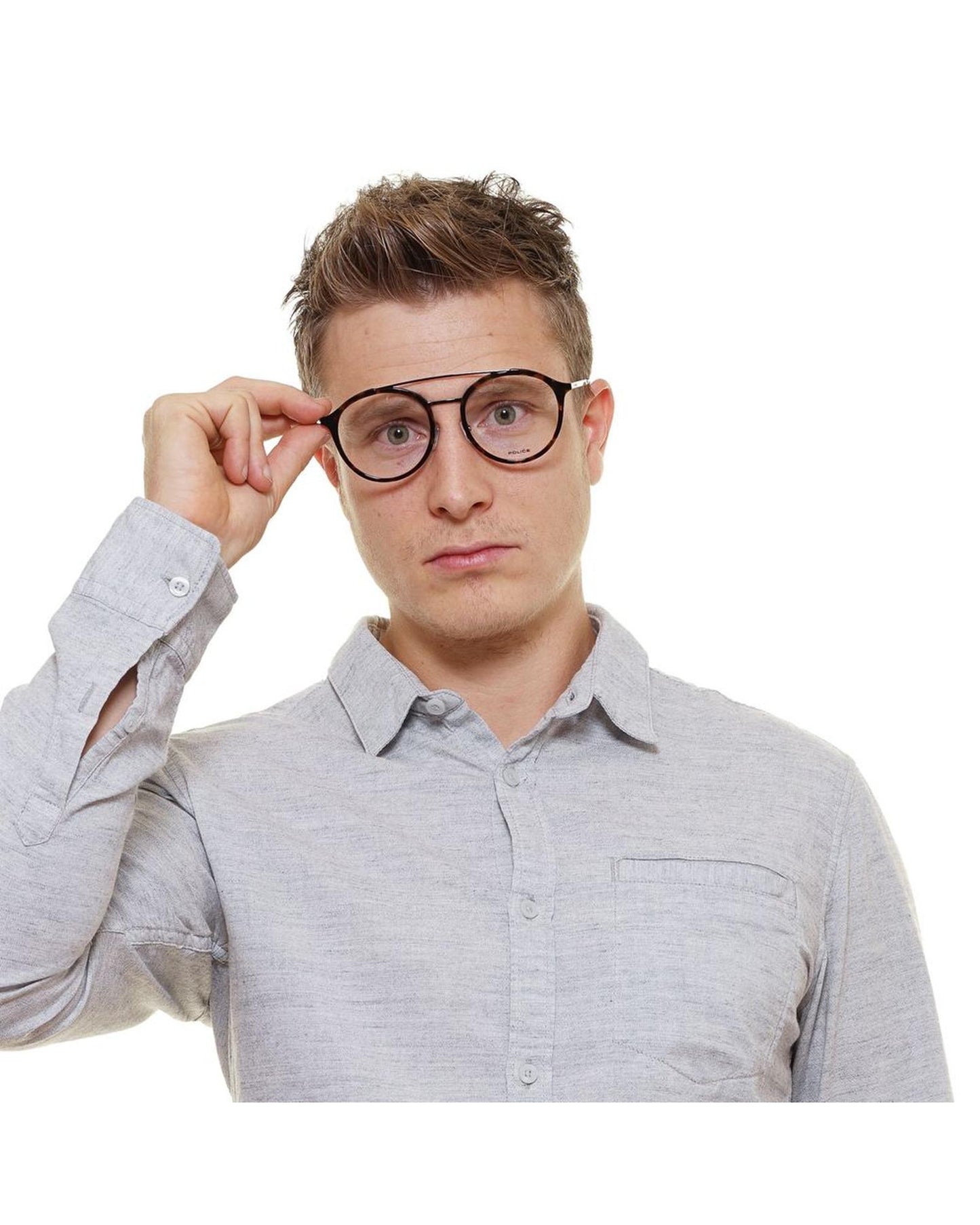 Police Men's Brown Optical Frames - One Size