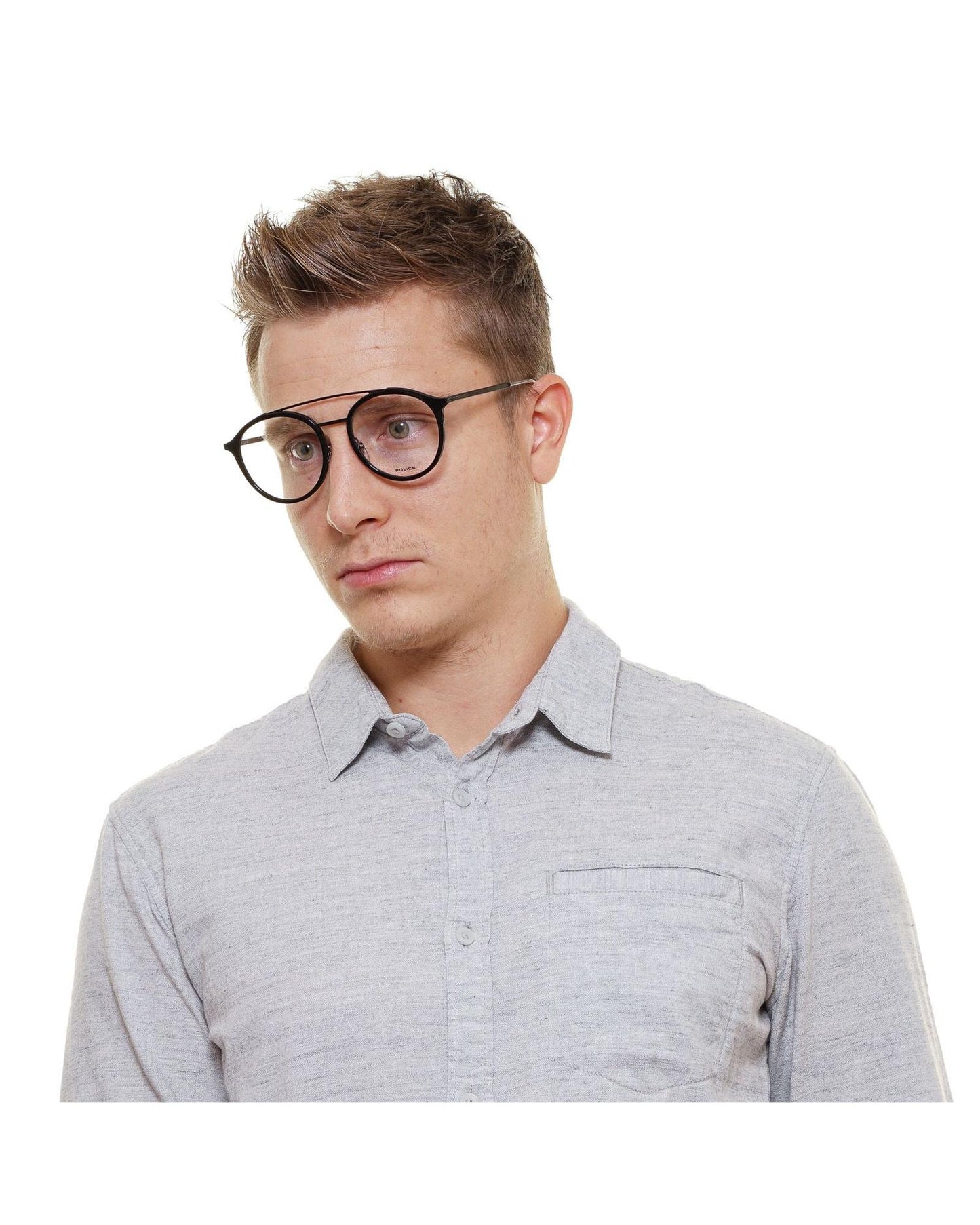 Police Men's Black Optical Frames - One Size
