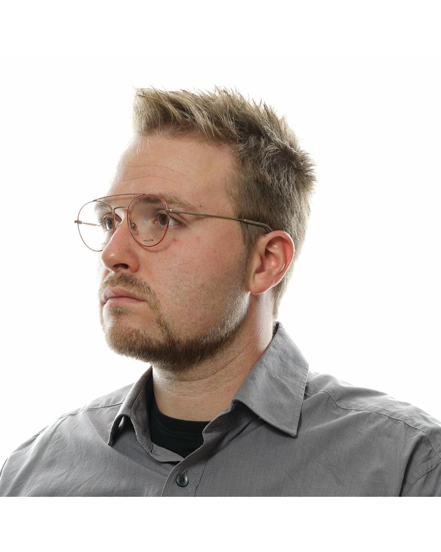 Police Men's Red Optical Frames - One Size