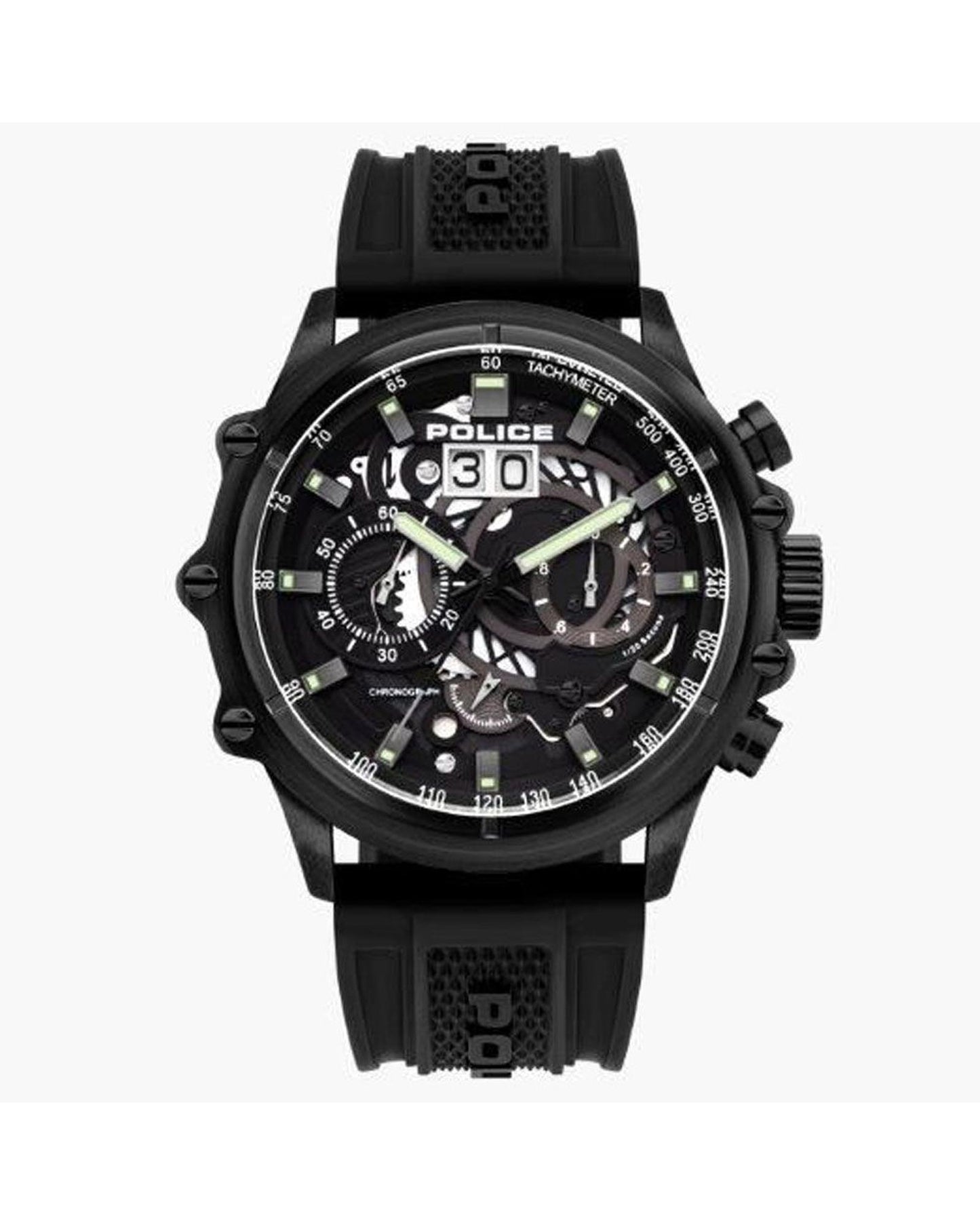 Police Men's Black Watch - One Size