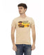 Printed Short Sleeve T-Shirt with Round Neck 2XL Men