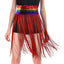 Sequin Belt w/Fringe Skirt Belly Dance Dancer Costume Party - Rainbow