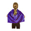 SHORT CAPE Kids Childrens Party Costume Vampire Coat School Team Colours - Purple