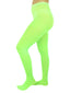 PANTYHOSE Tights Stockings Hosiery Womens Ladies Plain Colours - Fluro Green