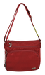 FIB Mens Crossbody Bag Satchel Adjustable Shoulder Strap Travel - Burgundy