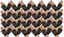 24 Pair Fishnet Gloves Fingerless Wrist Length 70s 80s Costume Party - Black