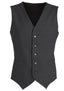 Mens Wool Blend Vest w/ Knitted Back Waistcoat Sleeveless Wool Blend - Charcoal - 132