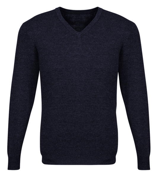 Mens Advatex Varesa Wool Pullover Jumper Cardigan - Navy - S