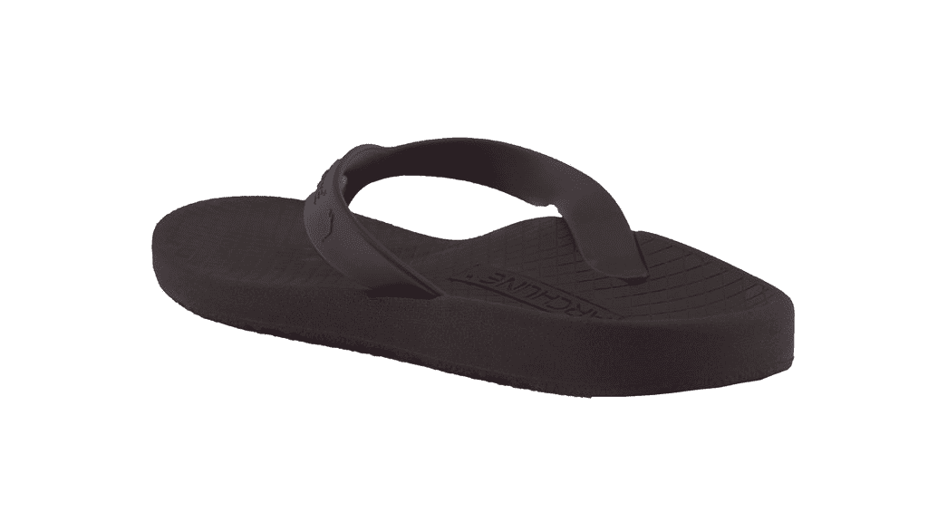 ARCHLINE Orthotic Thongs Arch Support Shoes Footwear Flip Flops Orthopedic - Brown/Brown - EUR 47