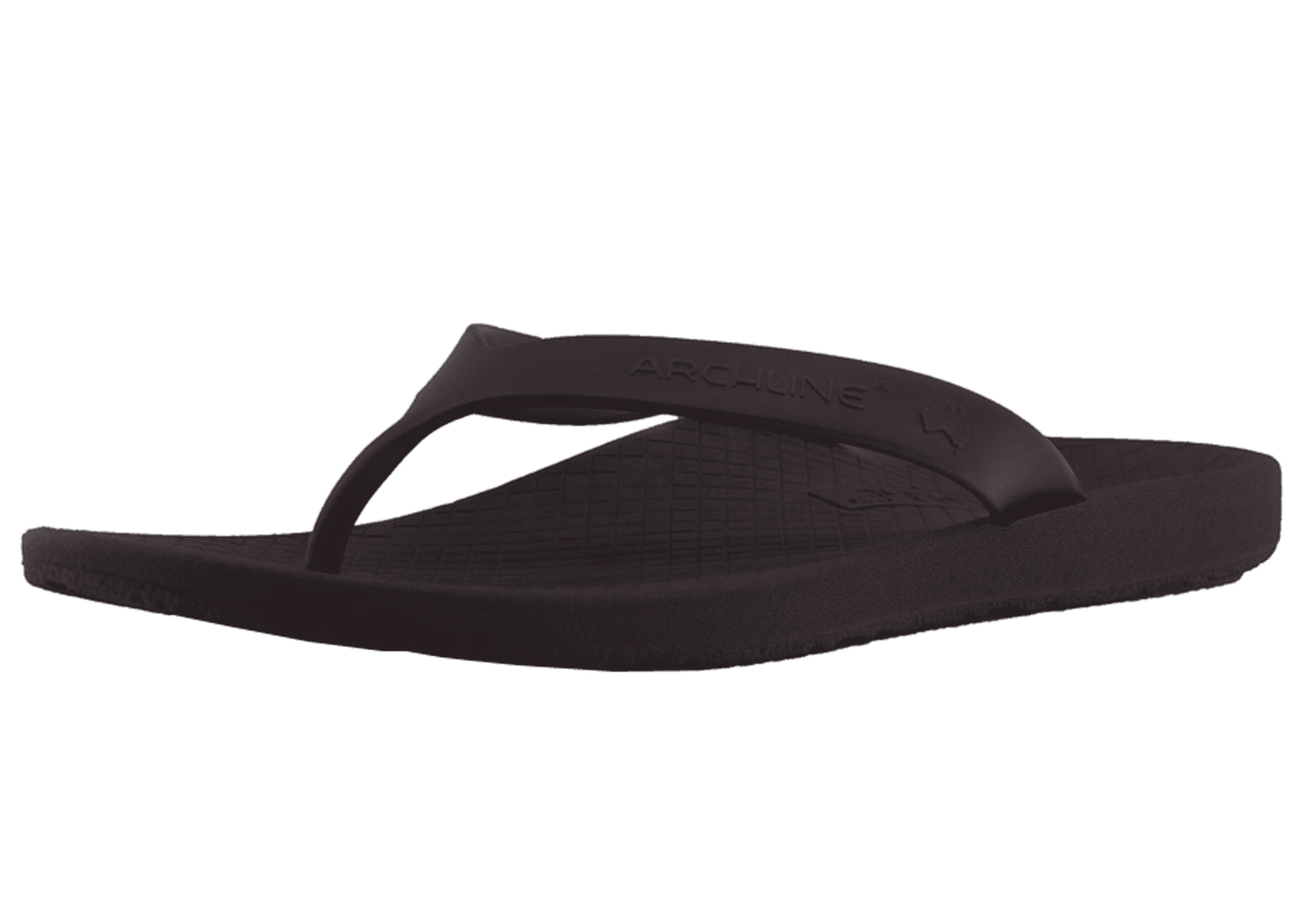 ARCHLINE Orthotic Thongs Arch Support Shoes Footwear Flip Flops Orthopedic - Brown/Brown - EUR 47