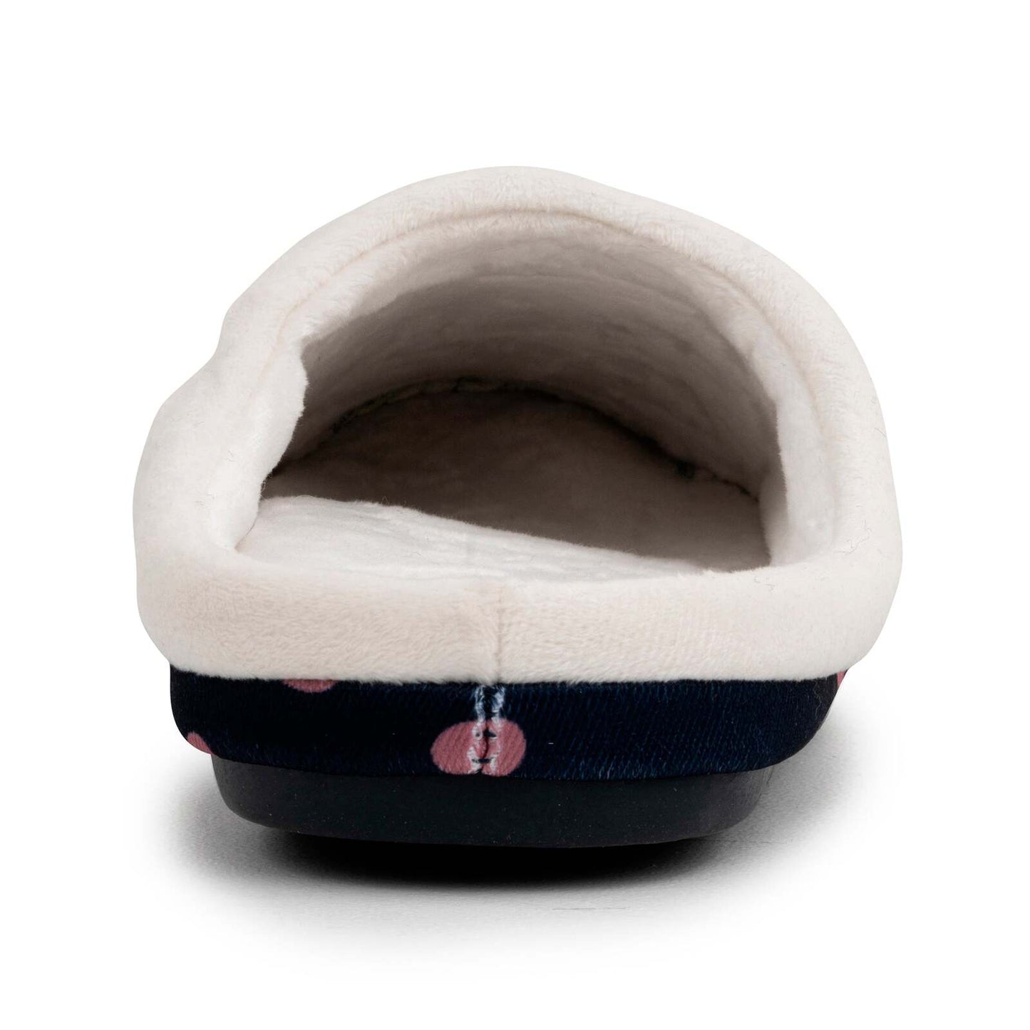 ARCHLINE Orthotic Slippers Slip On Scuffs Pain Relief Moccasins - Navy with Hearts - EUR 36 (Womens US 5)