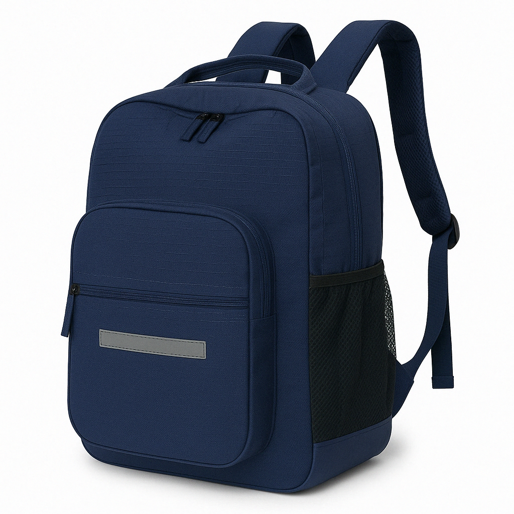 26L Leuts Backpack School Book Library Utility Carry Bag Backpack - Dark Navy