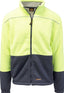 HI VIS Polar Fleece Sherpa Jacket Full Zip Thick Lined Winter Safety Jumper - Yellow - XXL