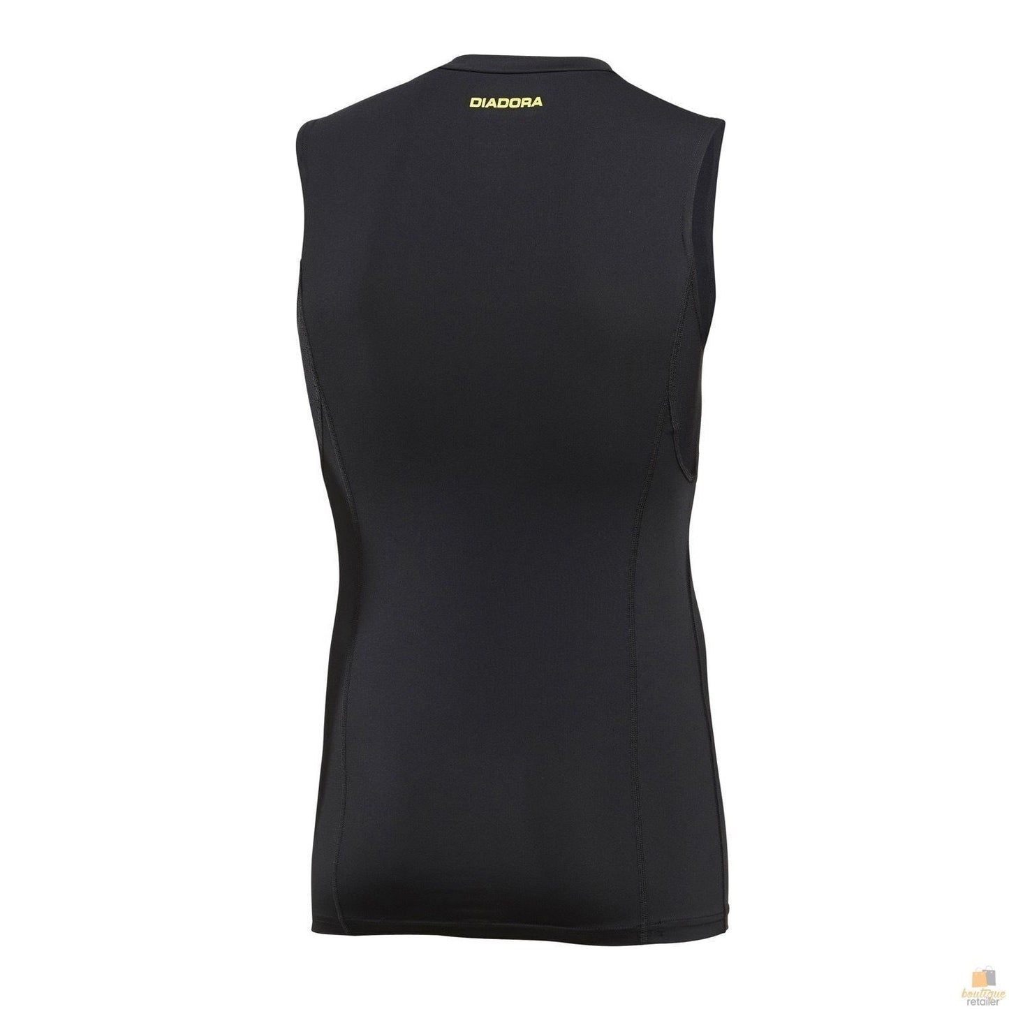 Diadora Mens Compression Sleeveless Muscle Top Gym Thermal - Black - XXL