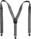 GLITTER SPARKLE SUSPENDERS Braces Clipon Elastic Y-Back Slim Adjustable - Silver (Glitter)