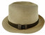 Dents Mens Straw Hat Toyo Trilby Fedora Summer Sun Stingy Brim - Natural/Brown - L/XL