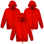 3x Kids Spray Jacket Outdoor Hike Rain Sport Poncho Waterproof - Red