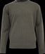 Mens Shetland Wool Crew Round Neck Knit Jumper Pullover Sweater Knitted - Olive - S