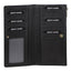 Pierre Cardin Perforated Leather Ladies Handy Travel Wallet - Black
