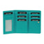 Pierre Cardin Womens Soft Italian Leather RFID Purse Wallet Rustic - Turquoise