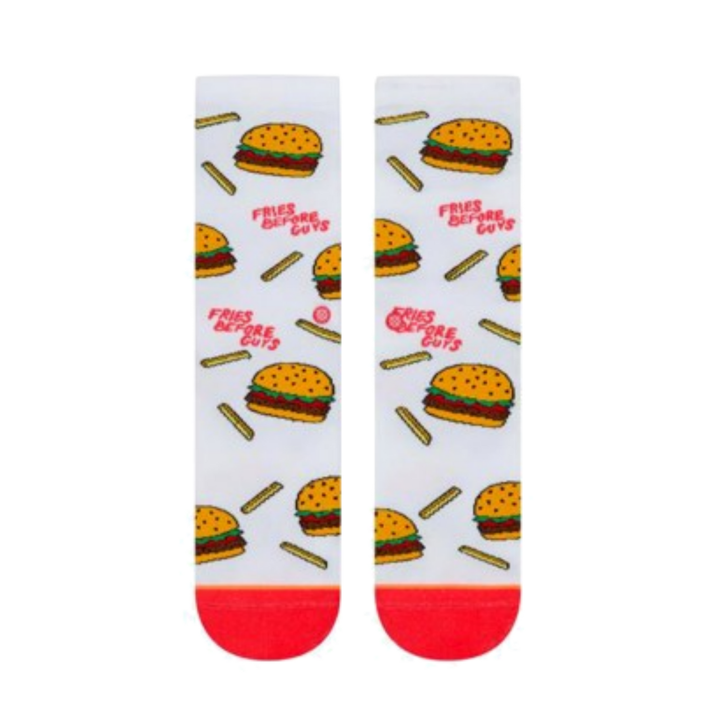 Stance Everyday Light French Fries Before Guys Chips Burger Socks Crew - M