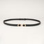 Peroz Yara Women's Black Adjustable Leather Belt