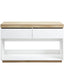 Aiden Coastal White Oak Hallway Table