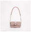 Pink Elegant Quilted Chain Shoulder Bag for Office Professionals | Simple and Fashionable Small Square Bag for Women