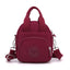 Red Mini Waterproof Nylon Backpack - Lightweight Casual Crossbody Bag